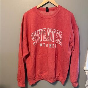 Gildan Red Pullover Sweatshirt XL